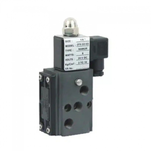 Aira 5-2 Way Poppet Type Namur Solenoid Valve - 1/4, 10 bar, -20~70°C