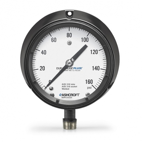 Ashcroft 1279 Duragauge – Đồng hồ áp suất 4.5'' ±0.5%FS, Solid Front, IP66